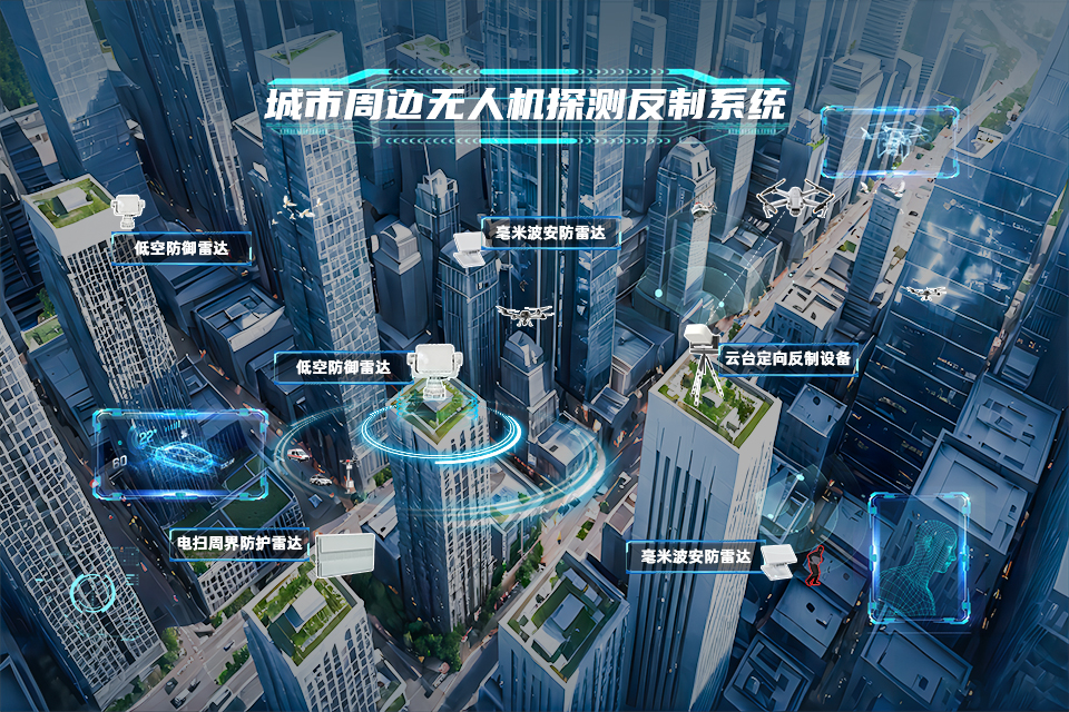 城市周邊無人機(jī)探測反制系統(tǒng)